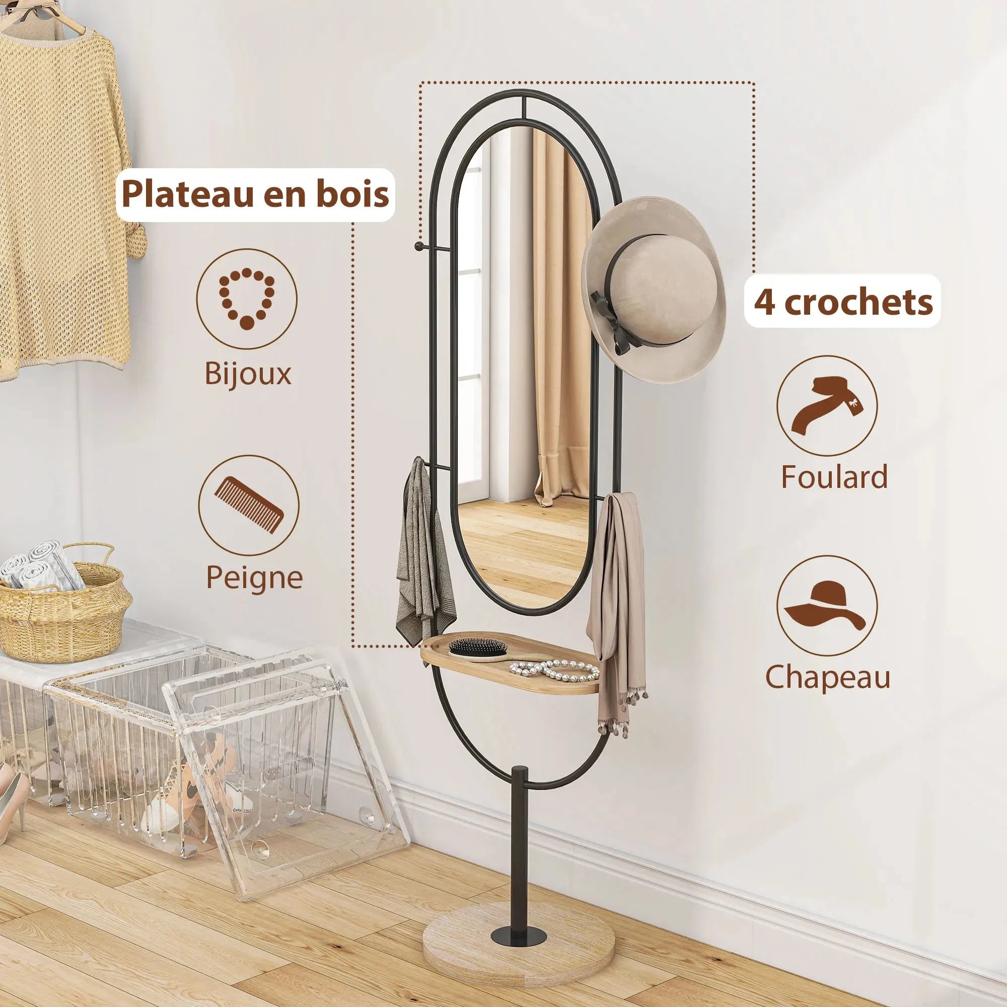 Miroir Et Porte Manteau – Image 2