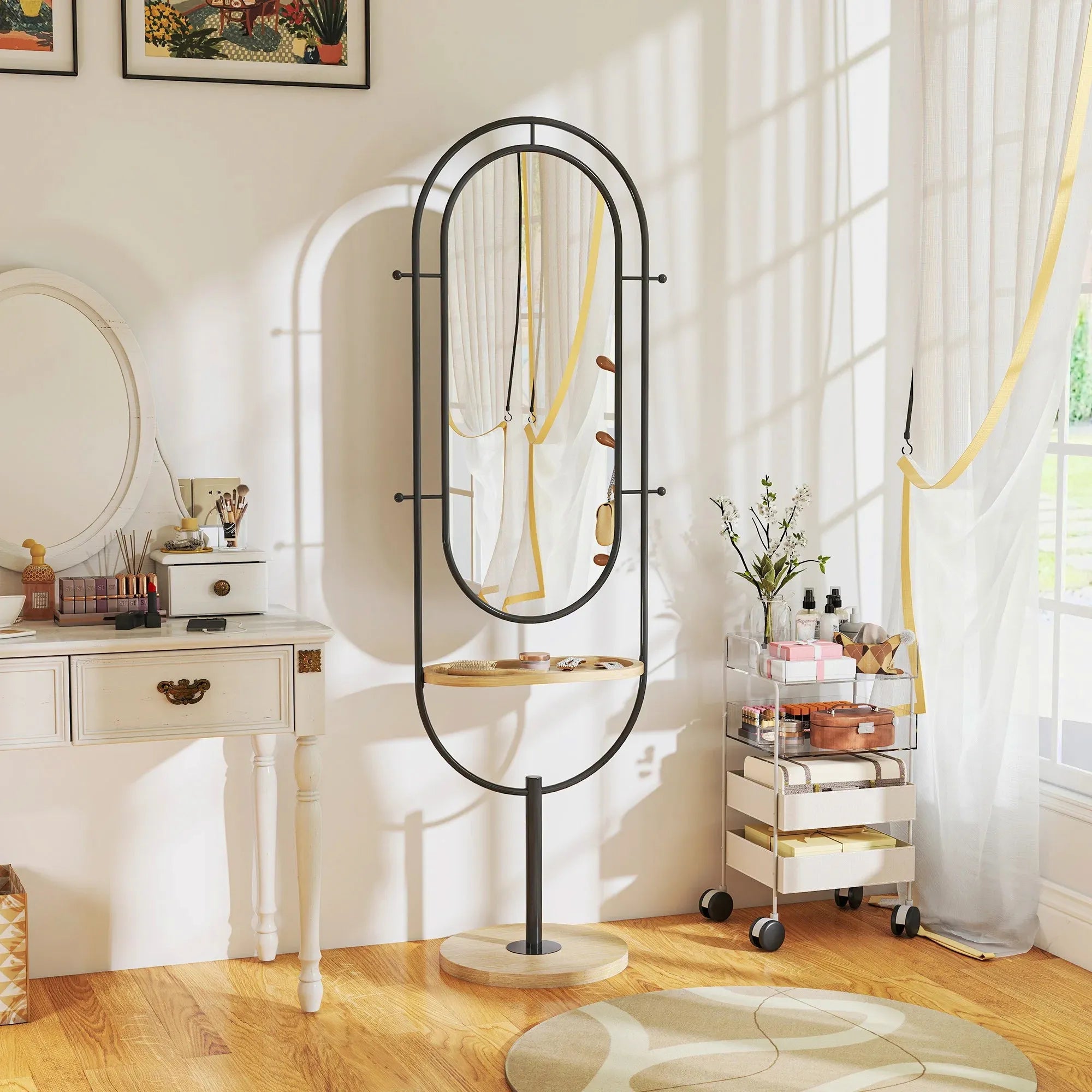 Miroir et Porte Manteau